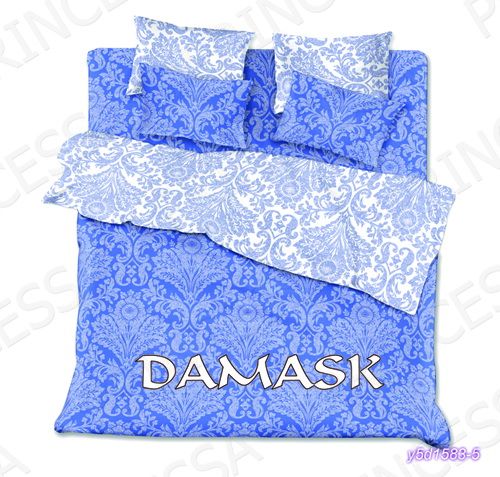 КПБ 2-сп П-Л DAMASK синий